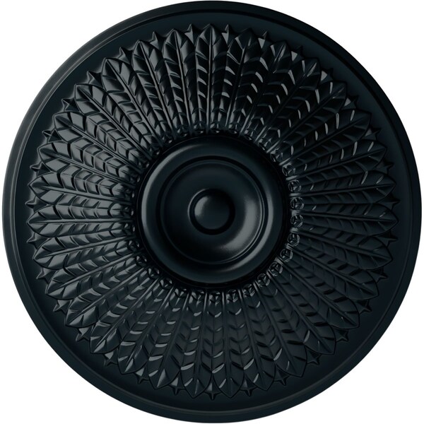 Ekena Millwork Modena Ceiling Medallion (Fits Canopies up to 5 1/4"), Hand-Painted Night Shade, 23 1/2"OD x 3 1/2"P CM23MONSF - main